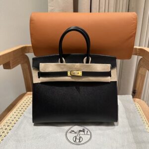 Replica Hermes Birkin Epsom Black Noir Gold - Best Fake Designer Bags