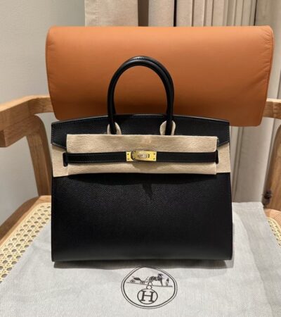 Replica Hermes Birkin Epsom Black Noir Gold - Best Fake Designer Bags
