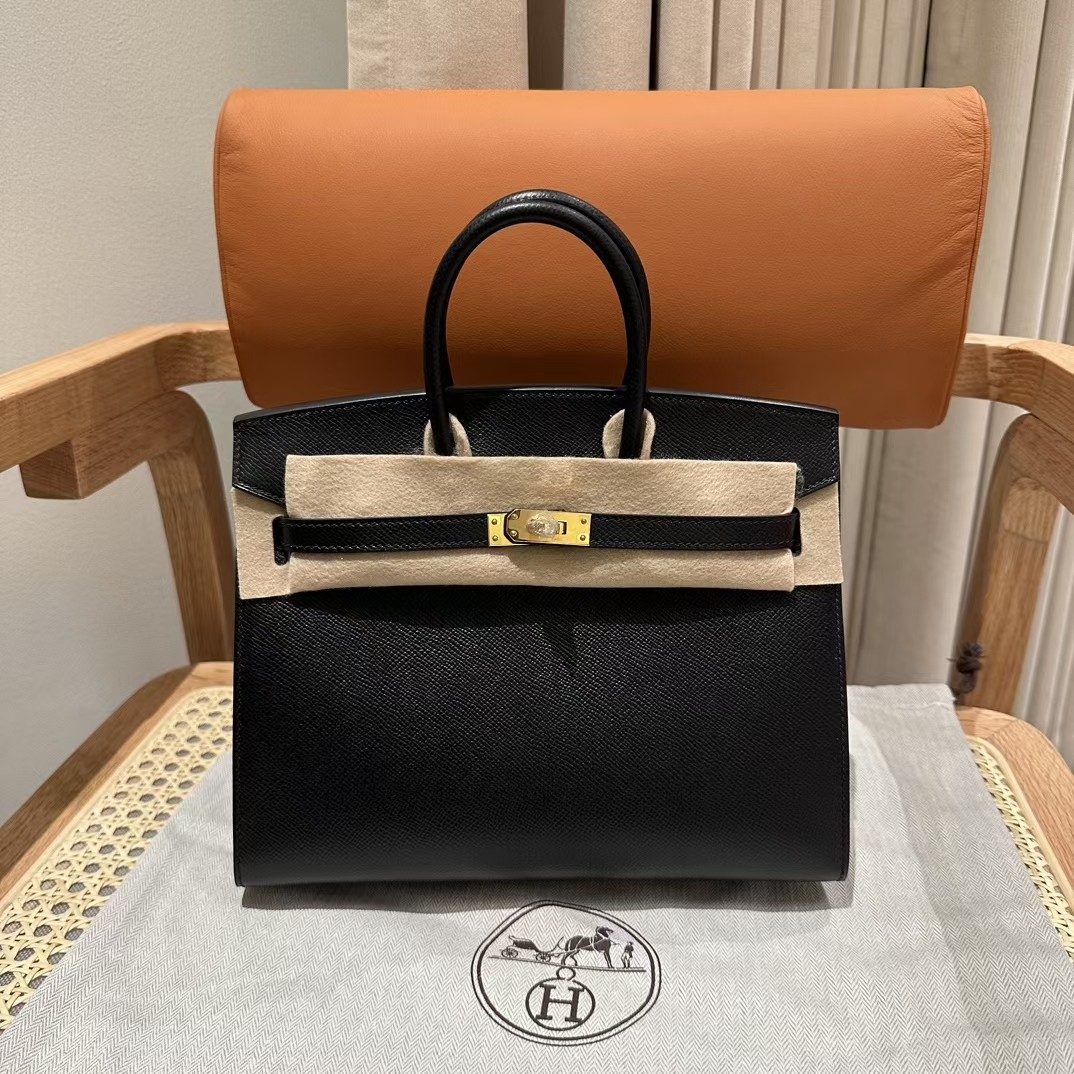 Replica Hermes Birkin Epsom Black Noir Gold - Best Fake Designer Bags