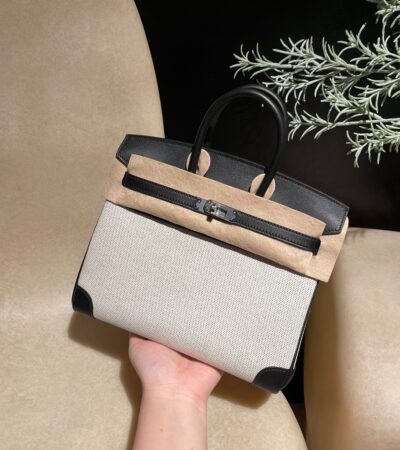 Replica Hermes Birkin Swift Black Silver - Best Fake Designer Bags