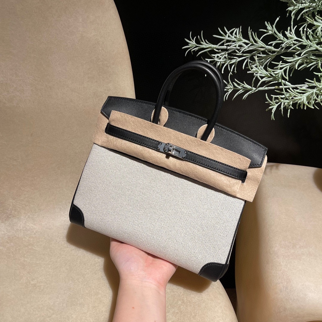 Replica Hermes Birkin Swift Black Silver - Best Fake Designer Bags