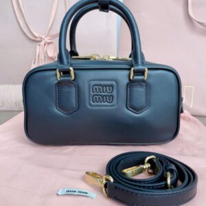 Replica Miu Miu Arcadie Small Full Black - Best Fake Designer Bags