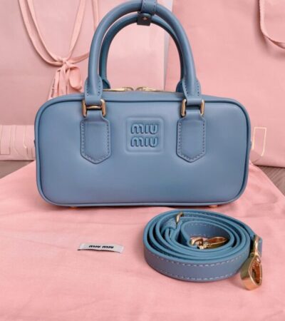 Replica Miu Miu Arcadie Small Full Blue - Best Fake Designer Bags