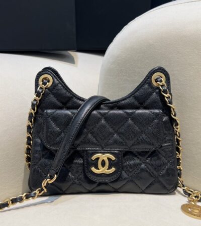 Replica CHANEL 23c Hobo Small Black - Best Fake Designer Bags