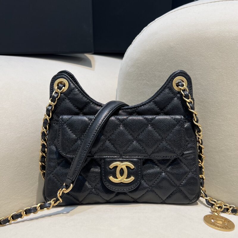 Replica CHANEL 23c Hobo Small Black - Best Fake Designer Bags