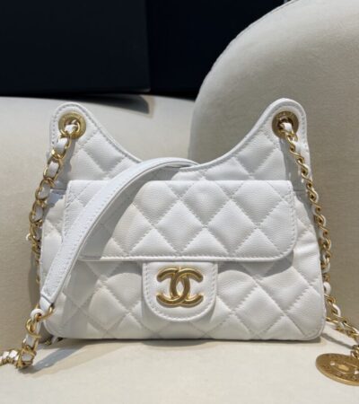 Replica CHANEL 23c Hobo Small White - Best Fake Designer Bags
