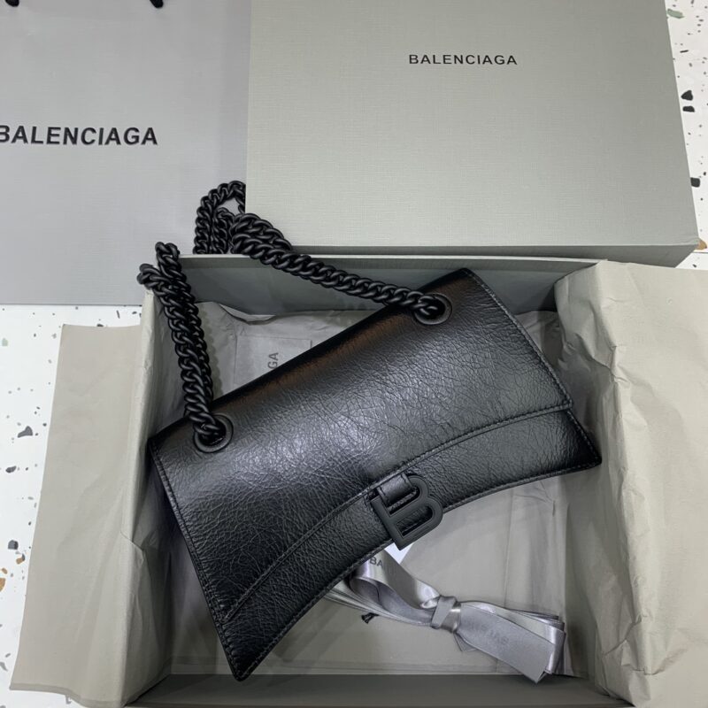 Replica Balenciaga Crush Small Full Black 2.0 - Best Fake Designer Bags