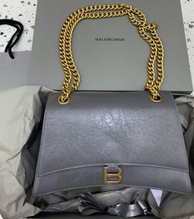 Replica Balenciaga Crush Large Grey - Best Fake Designer Bags