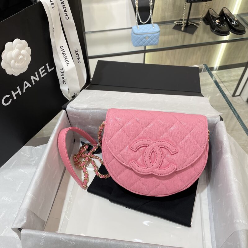 Replica CHANEL 23P Saddle Bag Pink - Best Fake Designer Bags