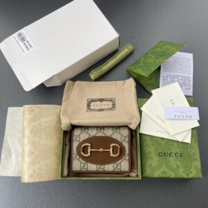 Replica Gucci  Horsebit 1955 Wallet Brown - Best Fake Designer Bags