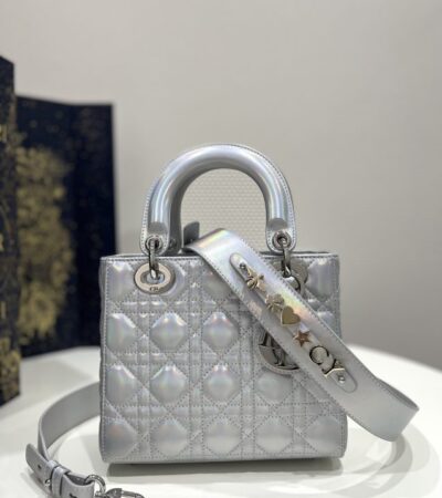 Replica Lady Dior Silver ABC - Best Fake Designer Bags