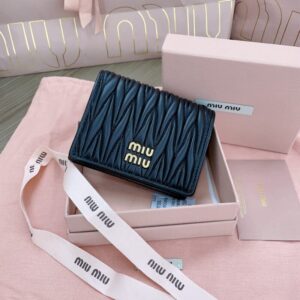 Replica Miu Miu Pocket Wallet Black - Best Fake Designer Bags