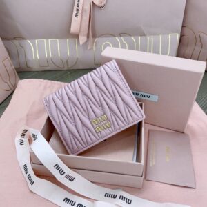Replica Miu Miu Pocket Wallet Pink - Best Fake Designer Bags