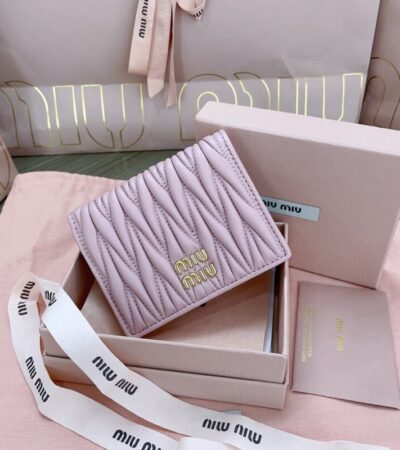 Replica Miu Miu Pocket Wallet Pink - Best Fake Designer Bags