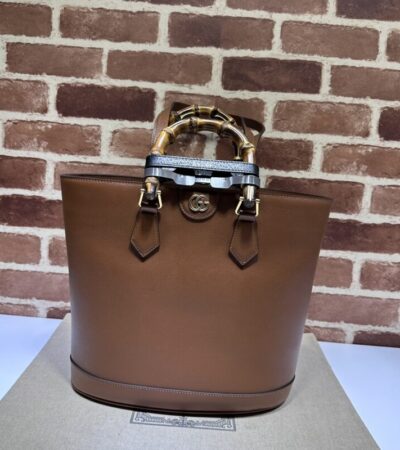 Replica Gucci Diana Medium Tote Bag Brown - Best Fake Designer Bags