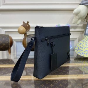 Replica Louis Vuitton Takeoff Pouch Black - best-selling designer handbag dupe