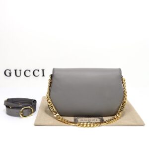 Replica Gucci Blondie Leather Grey - realistic designer-inspired fake bag
