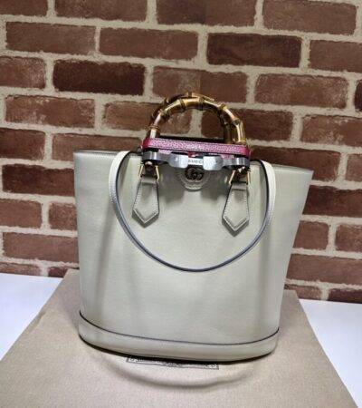Replica Gucci Diana Medium Tote Bag White - Best Fake Designer Bags
