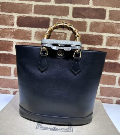 Replica Gucci Diana Medium Tote Bag Black - Best Fake Designer Bags