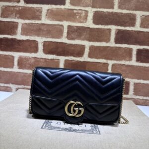 Replica Gucci Matelassé Mini Black - Best Fake Designer Bags