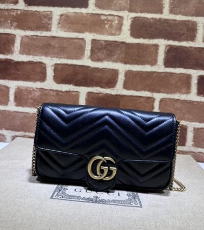 Replica Gucci Matelassé Mini Black - Best Fake Designer Bags