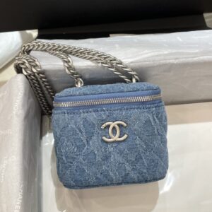 Replica CHANEL 23P Lipstick Bag Denim - Best Fake Designer Bags