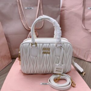 Replica Miu Miu Arcadie Medium White - Best Fake Designer Bags
