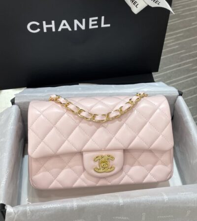 Replica CHANEL Classic Flap 20cm Pink - Best Fake Designer Bags