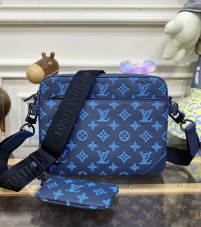 Replica Louis Vuitton Trio Messenger Blue - Best Fake Designer Bags