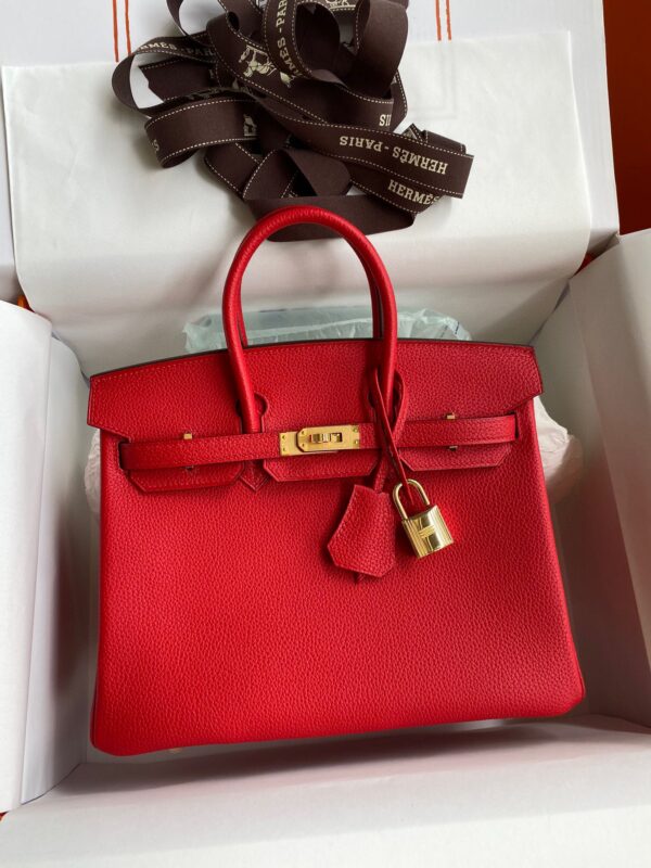 Replica Hermes Birkin Red Togo Gold - Best Fake Designer Bags