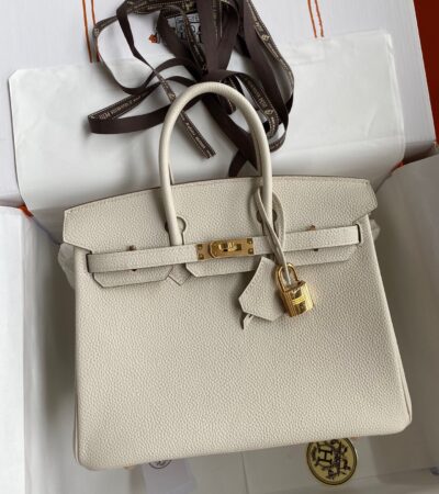 Replica Hermes Birkin White Togo Gold - Best Fake Designer Bags