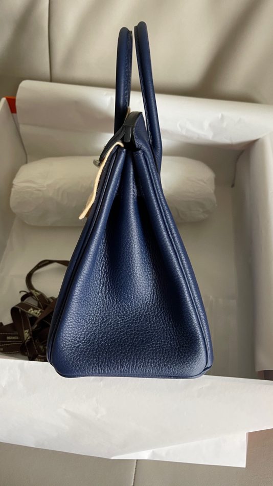 Replica Hermes Birkin Sapphire Blue Togo - authentic-look luxury purse replica