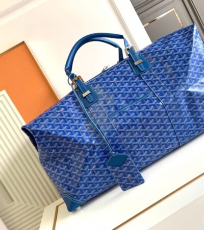 Replica Goyard Bowling 55 Bag Blue - Best Fake Designer Bags