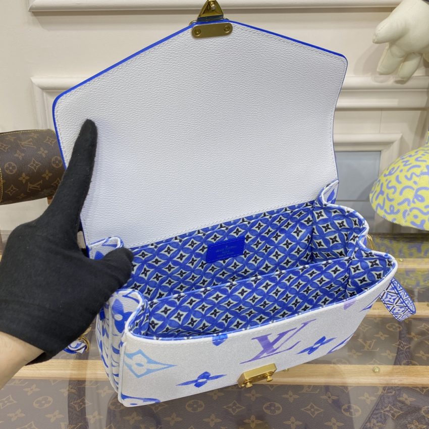 Replica Louis Vuitton Pochette Metis Blue - realistic designer-inspired fake bag