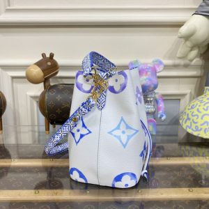 Replica Louis Vuitton NeoNoe BB White-Blue 4 Replica Louis Vuitton NeoNoe BB White-Blue - ultra-realistic fake designer tote