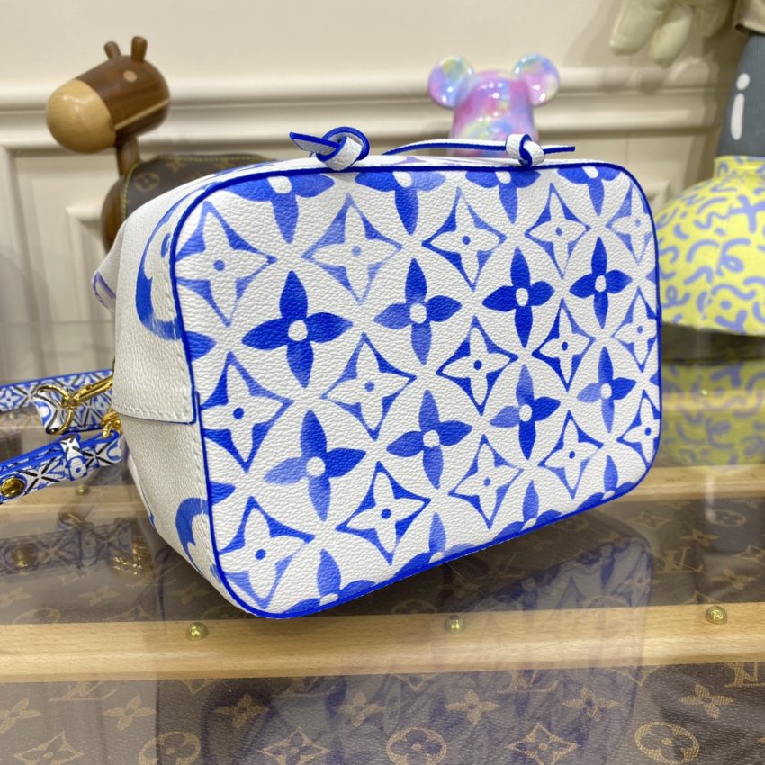 Replica Louis Vuitton NeoNoe BB White-Blue 6 Replica Louis Vuitton NeoNoe BB White-Blue - high-accuracy replica luxury purse
