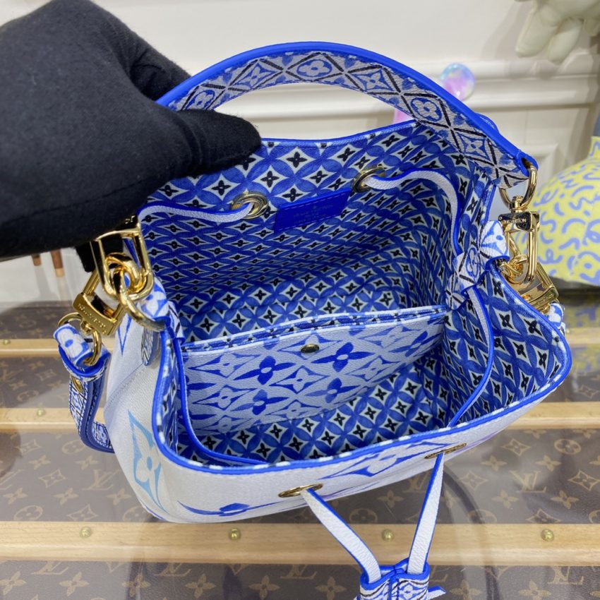 Replica Louis Vuitton NeoNoe BB White-Blue 8 Replica Louis Vuitton NeoNoe BB White-Blue - elite superclone designer purse