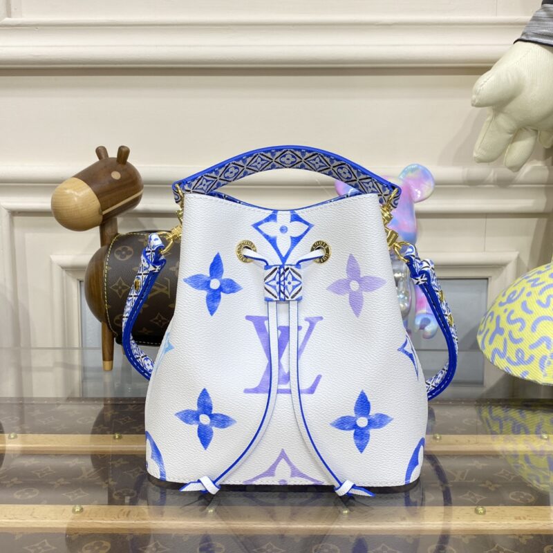 Replica Louis Vuitton NeoNoe BB White-Blue 1 Replica Louis Vuitton NeoNoe BB White-Blue - top-rated replica designer bag