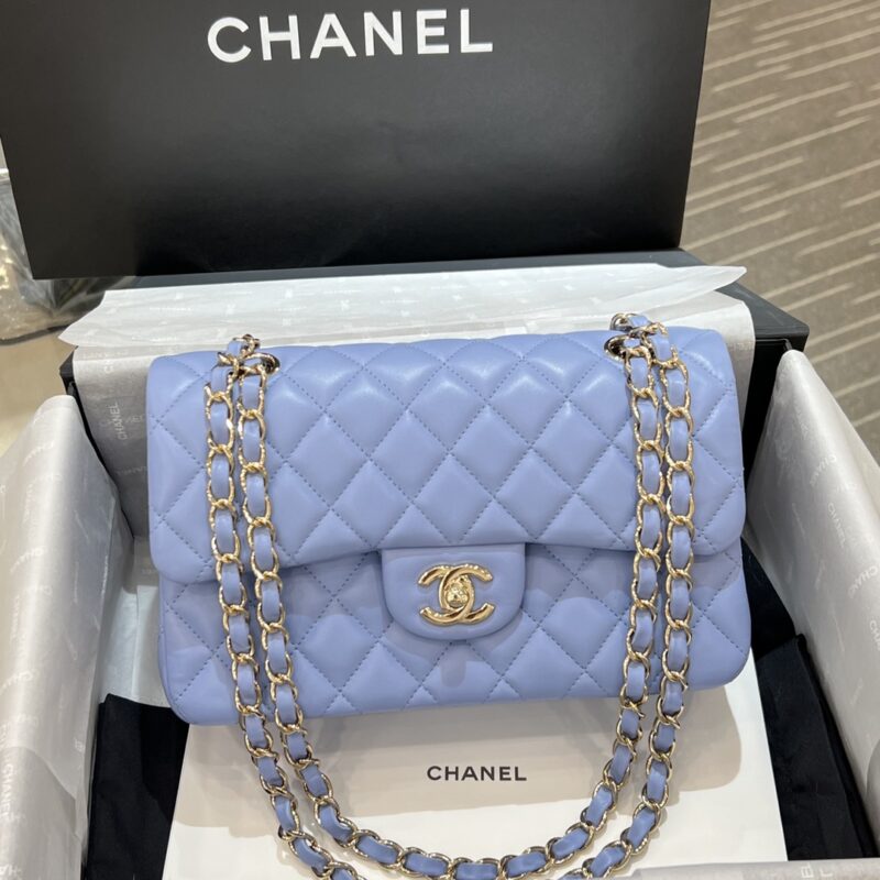 Replica CHANEL Classic Flap 23cm Light Blue - Best Fake Designer Bags