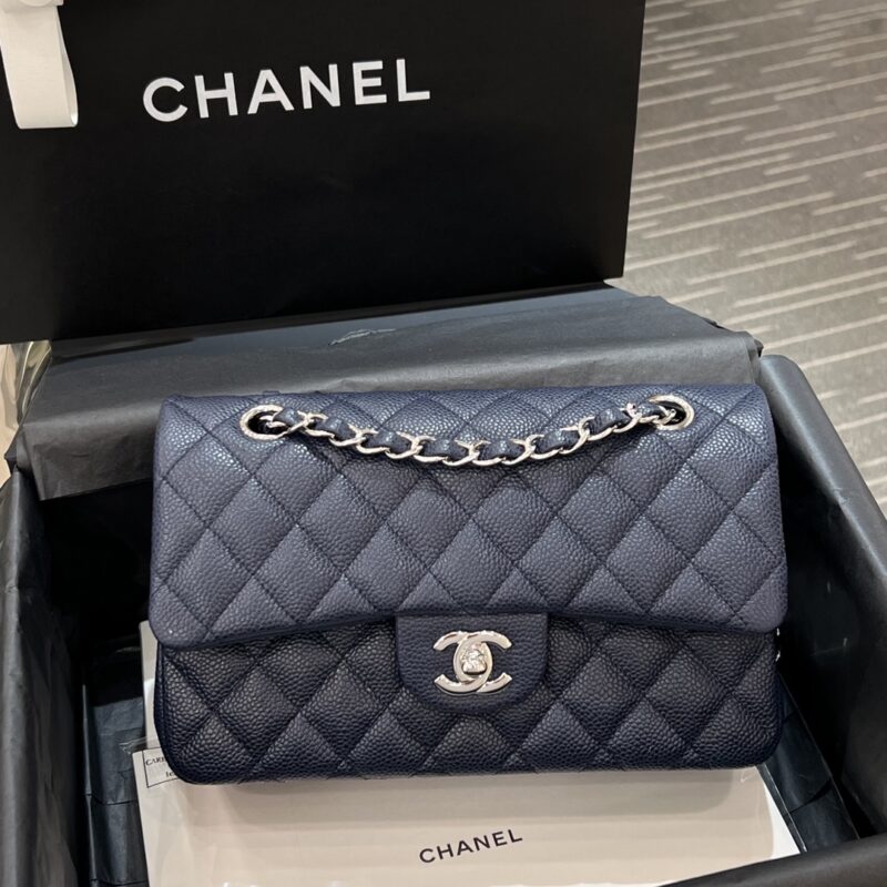 Replica CHANEL Classic Flap 23cm Sea Blue - top-tier luxury replica shoulder bag