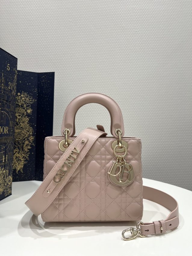 Replica Lady Dior Pale Pink ABC - Best Fake Designer Bags