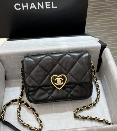 Replica CHANEL 23s Love Enamel Flip Black - Best Fake Designer Bags