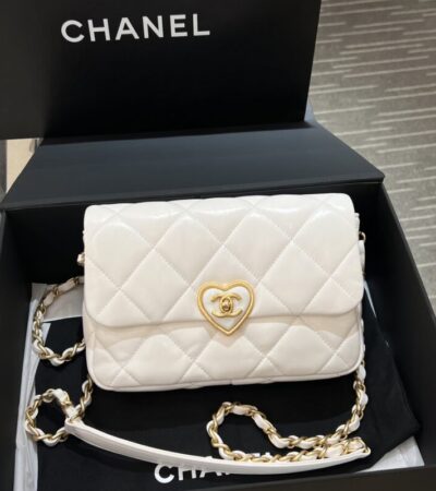 Replica CHANEL 23s Love Enamel Flip Bag Pink - Best Fake Designer Bags