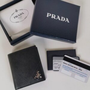 Replica Prada Saffiano Short Wallet - Best Fake Designer Bags