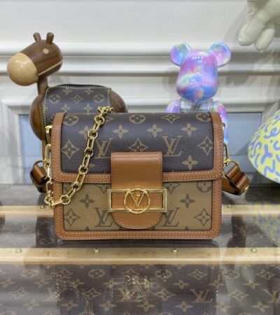 Replica Louis Vuitton Dauphine Mini Brown - Best Fake Designer Bags