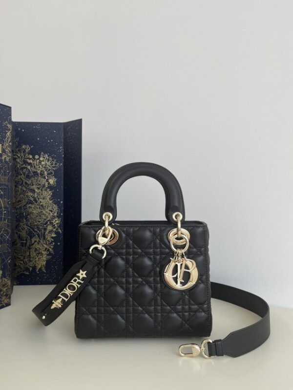 Replica Lady Dior Black ABC - Best Fake Designer Bags