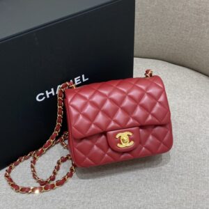 Replica CHANEL Classic Flap 17cm Red - Best Fake Designer Bags
