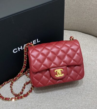 Replica CHANEL Classic Flap 17cm Red - Best Fake Designer Bags