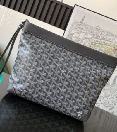 Replica Goyard Conti Pouch Grey - Best Fake Designer Bags