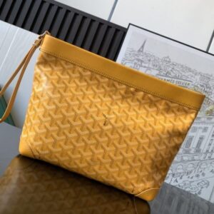 Replica Goyard Conti Pouch Yellow - Best Fake Designer Bags